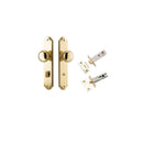 IVER Cambridge Door Knob On Shouldered Backplate | Separate Privacy Kit | 9 Finishes - Polished Brass