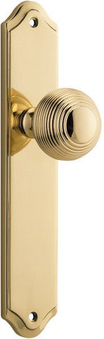 Iver Guildford Door Knob On Shouldered Backplate - primehardware