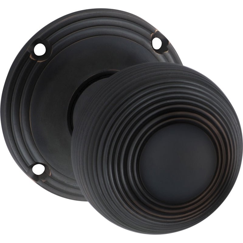 Tradco Reeded Mortice Door Knob on Round Rose - Customise to your needs - primehardware