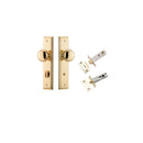 IVER Cambridge Door Knob On Stepped Backplate | Separate Privacy Kit | 9 Finishes - Polished Brass