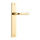 IVER Oslo Lever Door Handle On Rectangular Backplate | Passage Lever Set Only | 9 Finishes - Polished Brass