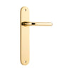 Iver Oslo Lever Door Handle On Oval Backplate - primehardware