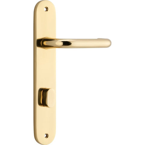 Iver Oslo Lever Door Handle On Oval Backplate - primehardware