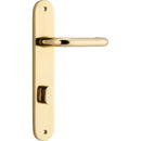 Iver Oslo Lever Door Handle On Oval Backplate - primehardware