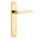 Iver Baltimore Return Door Lever Handle On Oval Backplate - primehardware
