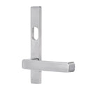 Lockwood 4601 External Square End Plate With Cylinder Hole & Lever 101 Satin Chrome 4601/101SC - primehardware