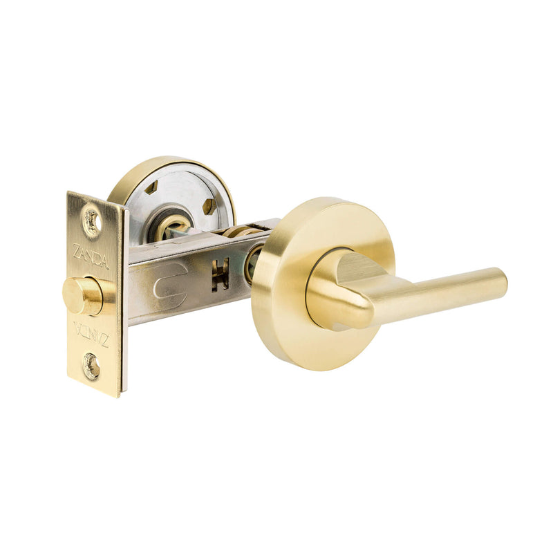 ZANDA DISABLED PRIVACY TURN, INCLUDES BOLT (60MM BACKSET) – SATIN BRASS