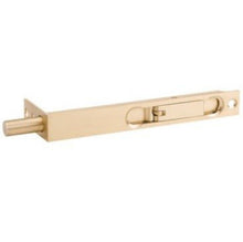 Zanda Satin Brass Flush Bolt, Solid Brass, 152x19mm, 24mm Throw