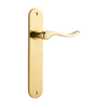 Iver Stirling Door Lever Handle On Oval Backplate - primehardware