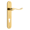 Iver Stirling Door Lever Handle On Oval Backplate - primehardware