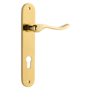 Iver Stirling Door Lever Handle On Oval Backplate - primehardware