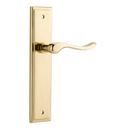 Iver Stirling Door Lever Handle On Stepped Backplate - primehardware