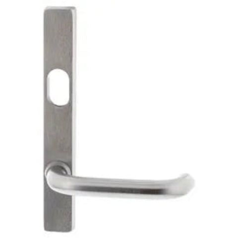 Lockwood 4601 External Square End Plate With Cylinder Hole & Lever 102 Satin Chrome 4601/102SC - primehardware