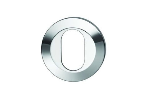 Lockwood 1360 Series Oval Cylinder Escutcheon - Grub Screw Fix Polished Brass 1366/EPB - primehardware