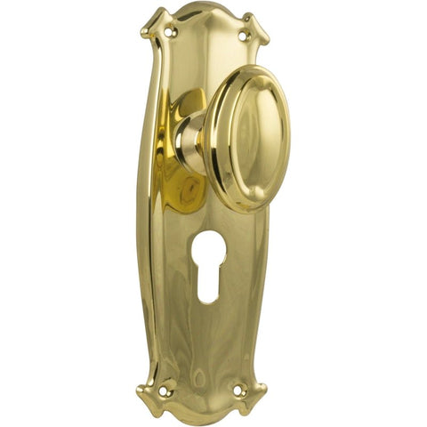 Tradco Bungalow Door Knob on Backplate - Customise to your needs - primehardware