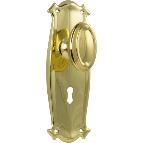 Tradco Bungalow Door Knob on Backplate - Customise to your needs - primehardware