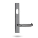 Lockwood 4601 Square End Plate With Cylinder Hole & 106 Lever Polyester Powdercoat 4601/106PC - primehardware