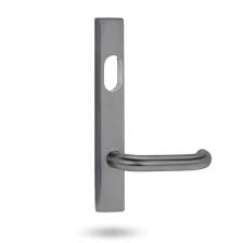 Lockwood 4601 Square End Plate With Cylinder Hole & 106 Lever Polyester Powdercoat 4601/106PC - primehardware