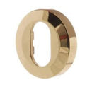Lockwood 1360 Series Euro Cylinder Escutcheon Polished Brass 1366EPB - primehardware