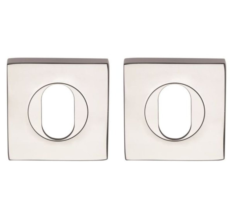 Lockwood Symphony 1420 Series Double Oval Cylinder Escutcheon Kit Satin Chrome 1426/6SC
