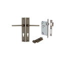 IVER Baltimore Door Lever Handle On Rectangular Backplate | Separate Privacy Kit | 7 Finishes - lifestyle