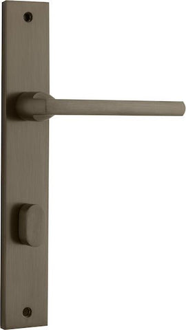 IVER Baltimore Door Lever Handle On Rectangular Backplate | Privacy- Lever Only | 7 Finishes - Signature Brass