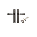 IVER Verona Door Lever Handle On Rectangular Backplate | Passage Kit | 9 Finishes - Signature Brass