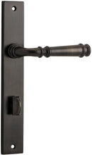 IVER Verona Door Lever Handle On Rectangular Backplate | Privacy Lever Set Only | 9 Finishes - Signature Brass