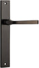 Iver Annecy Door Lever Handle On Rectangular Backplate - primehardware
