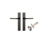 Iver Annecy Door Lever Handle On Rectangular Backplate - primehardware