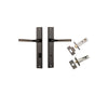 Iver Annecy Door Lever Handle On Rectangular Backplate - primehardware