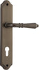 Iver Sarlat Lever Door Handle On Shouldered Backplate - primehardware