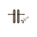 IVER Sarlat Lever Door Handle On Shouldered Backplate | Passage Kit | 10 Finishes - Signature Brass