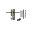 Iver Baltimore Solid Brass Door Lever on Oval Backplate | Entrance Kit (Key/Key) | 7 Finishes - Signature Brass