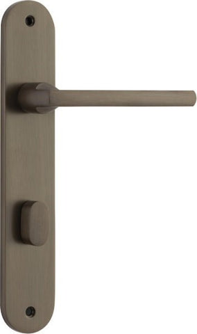 Iver Baltimore Door Lever Handle On Oval Backplate - primehardware