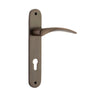 Iver Oxford Door Lever Handle On Oval Backplate - primehardware