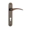 Iver Oxford Solid Brass Door Lever on Oval Backplate | Entrance Lever Set Only | 4 Finishes - Signature Brass