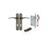 Iver Oxford Door Lever Handle On Oval Backplate - primehardware