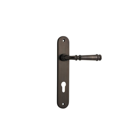 Iver Verona Door Lever Handle On Oval Backplate - primehardware