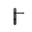 Iver Verona Solid Brass Door Lever on Oval Backplate | Privacy Lever Set Only | 9 Finishes - Signature Brass