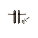 Iver Annecy Solid Brass Door Lever on Oval Backplate | Passage Kit | 9 Finishes - Signature Brass