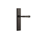 IVER Verona Door Lever Handle On Stepped Backplate | Passage Lever Set Only | 9 Finishes - Signature Brass