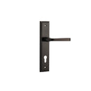 Iver Annecy Door Lever Handle On Stepped Backplate - primehardware
