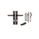 Iver Bronte Door Lever Handle On Rectangular Backplate - primehardware