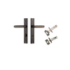 Iver Bronte Door Lever Handle On Rectangular Backplate - primehardware