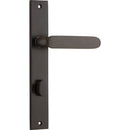 Iver Bronte Door Lever Handle On Rectangular Backplate - primehardware