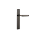 IVER Berlin Door Lever Handle On Rectangular Backplate | Passage Lever Set Only | 7 Finishes - Signature Brass