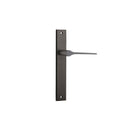 IVER Como Door Lever Handle On Rectangular Backplate | Passage Lever Set Only | 7 Finishes - Signature Brass