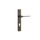 Iver Como Door Lever Handle On Rectangular Backplate - primehardware