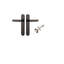 Iver Bronte Door Lever Handle On Oval Backplate - primehardware